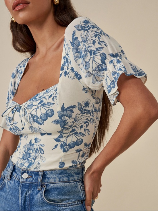Reformation Tops - Floral Reformation Top